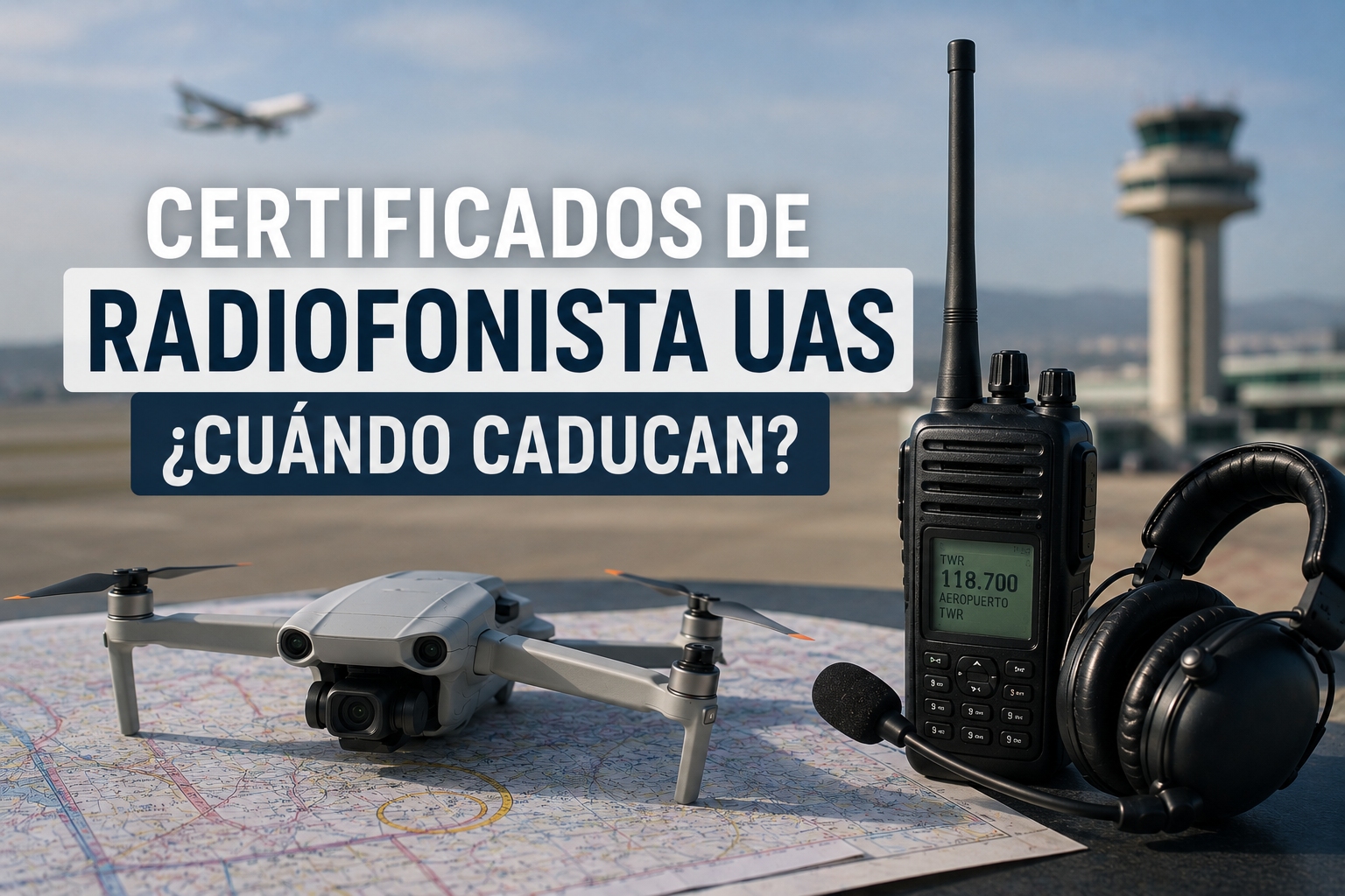 Caducidad del Radiofonista UAS el 25 de junio de 2026: qué certificados caducan y cuáles no